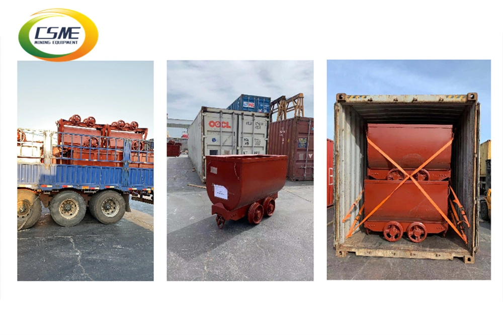 Side Dumping Mining Car Mining Cart Mine Wagon in Tunnel Ore Transport