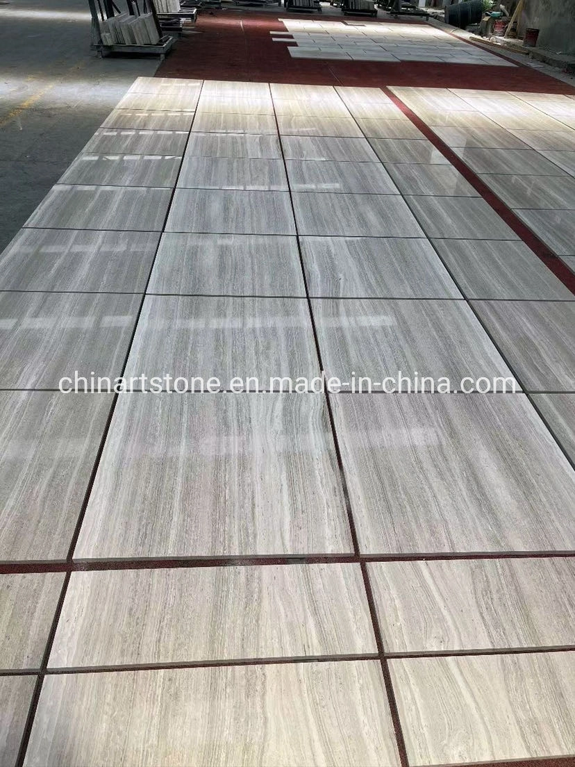 High Quality Wooden White Marble Slab for Wall Flooring Countertops or Others